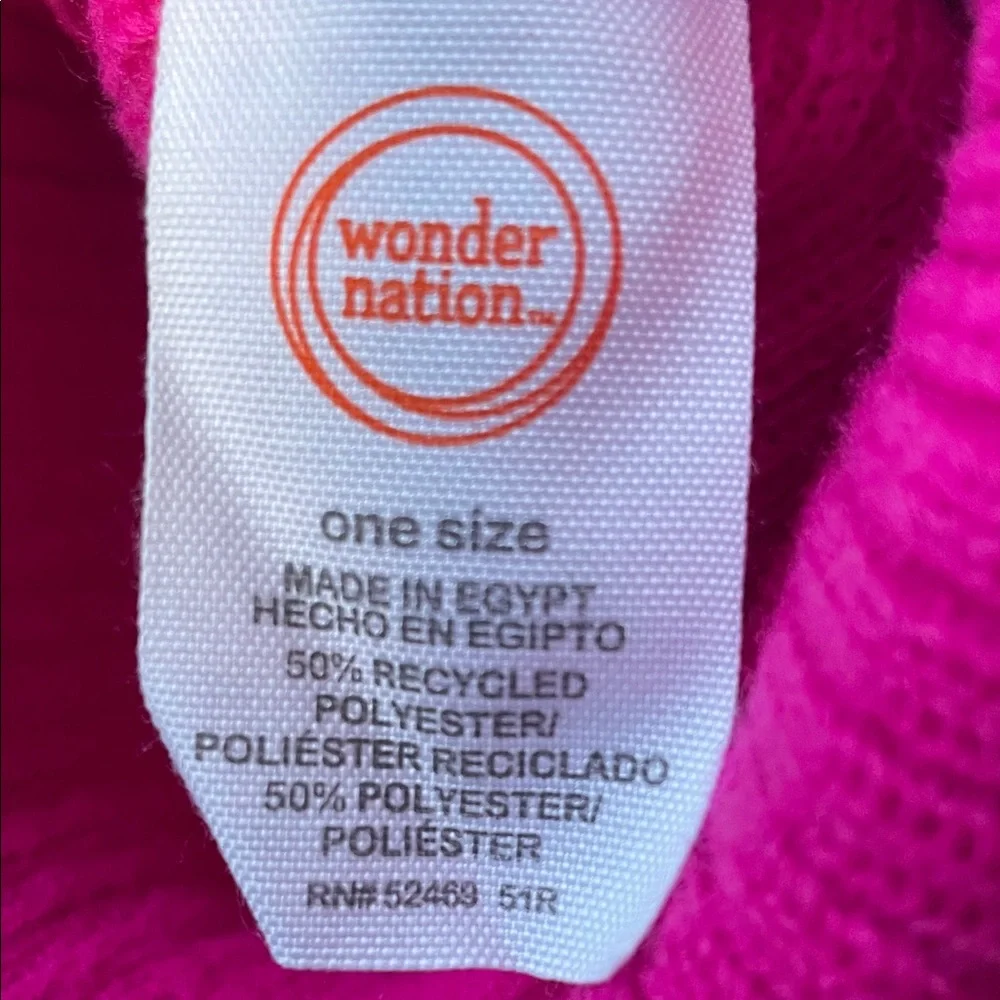 Wonder Nation Ribbed Knit Beanie-Pink